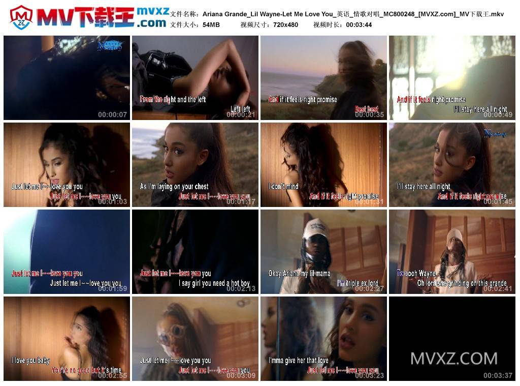 Ariana Grande_Lil Wayne-Let Me Love You_英语_情歌对唱_MC800248